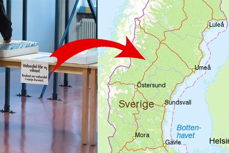 Kolla in hur ditt län röstade i valet 2018 i den smarta och enkla valgrafiken! Det slutgiltiga resultatet väntas bli klart på onsdag.