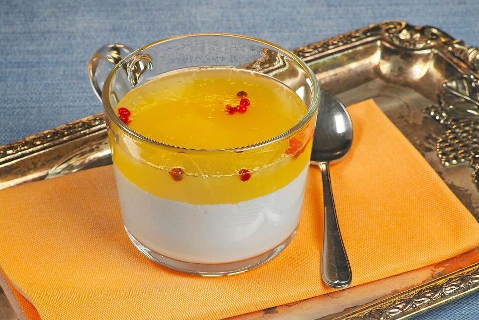 Pannacotta med vit choklad