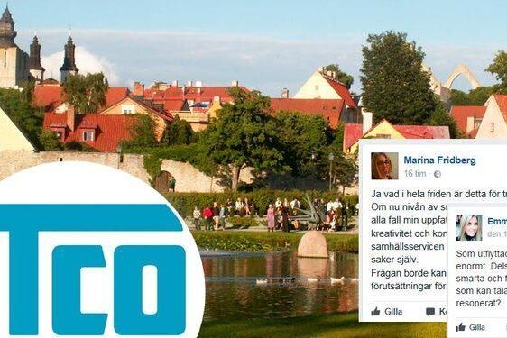 Rubriken för ett seminarium som TCO anordnar i Almedalen har väckt kritik. Foto: Region Gotland, Facebook.