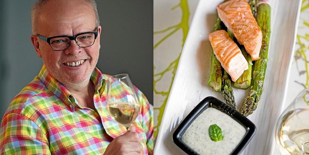 Håkan Larsson tipsar om lättlagad lax och gott vin till.