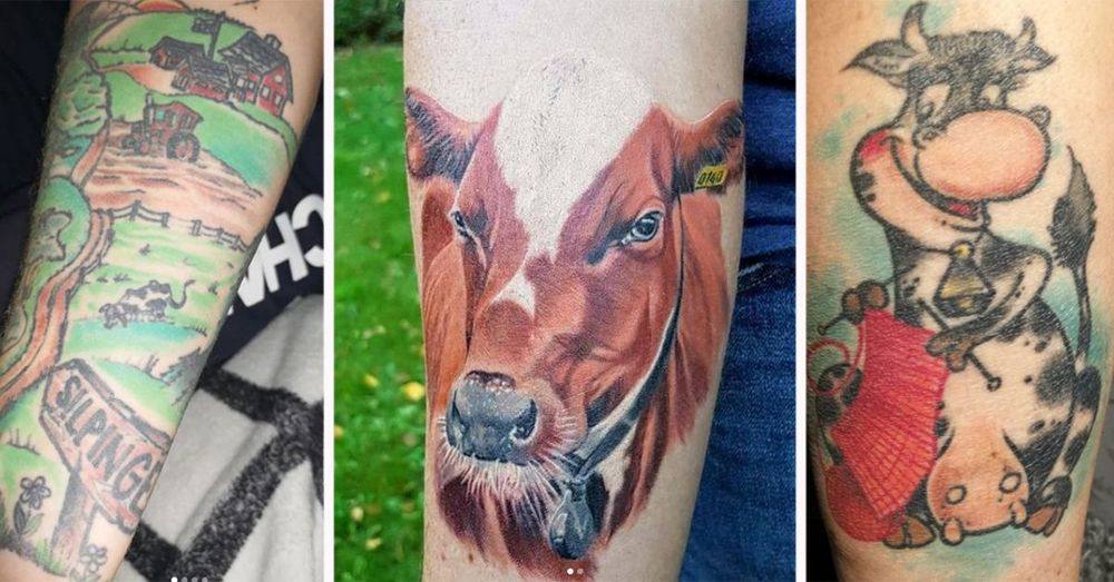 Det har kommit in 42 vackra bidrag till tävlingen om Sveriges snyggaste bondetatuering som anordnats av tidningen Land Lantbruk.