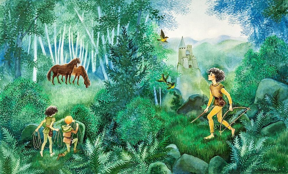 Ronja Rövardotter-illustration.