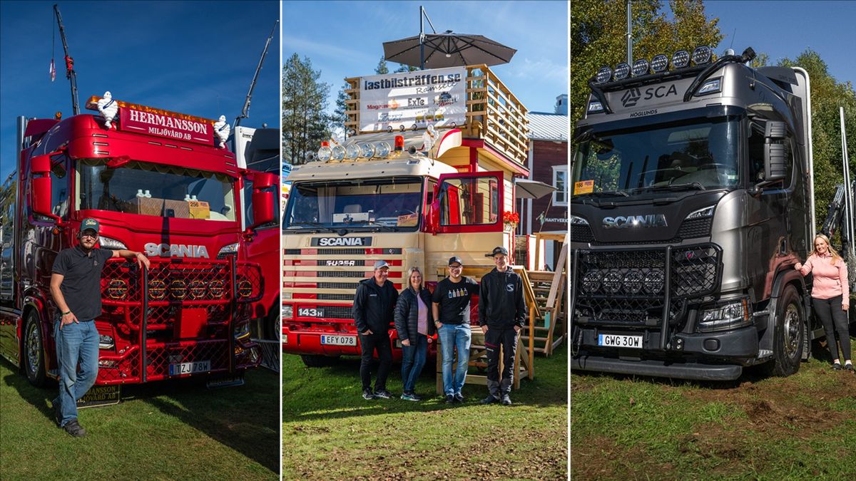 Mullrande folkfest på lastbilsträffen i Ramsele