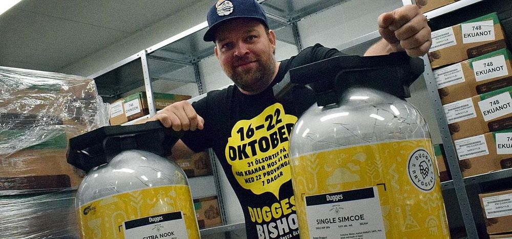 Tomas Halberstad på Dugges ser fram emot att dra i gång Sveriges största ölevent på måndag.