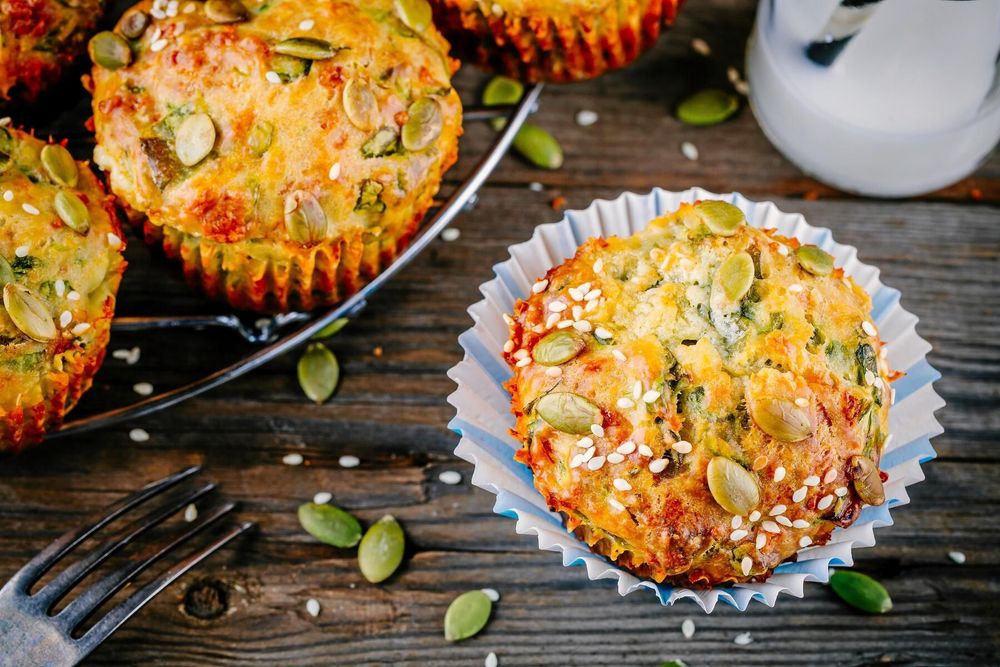 Fröiga muffins kan med fördel ersätta ditt vanliga frukostbröd.