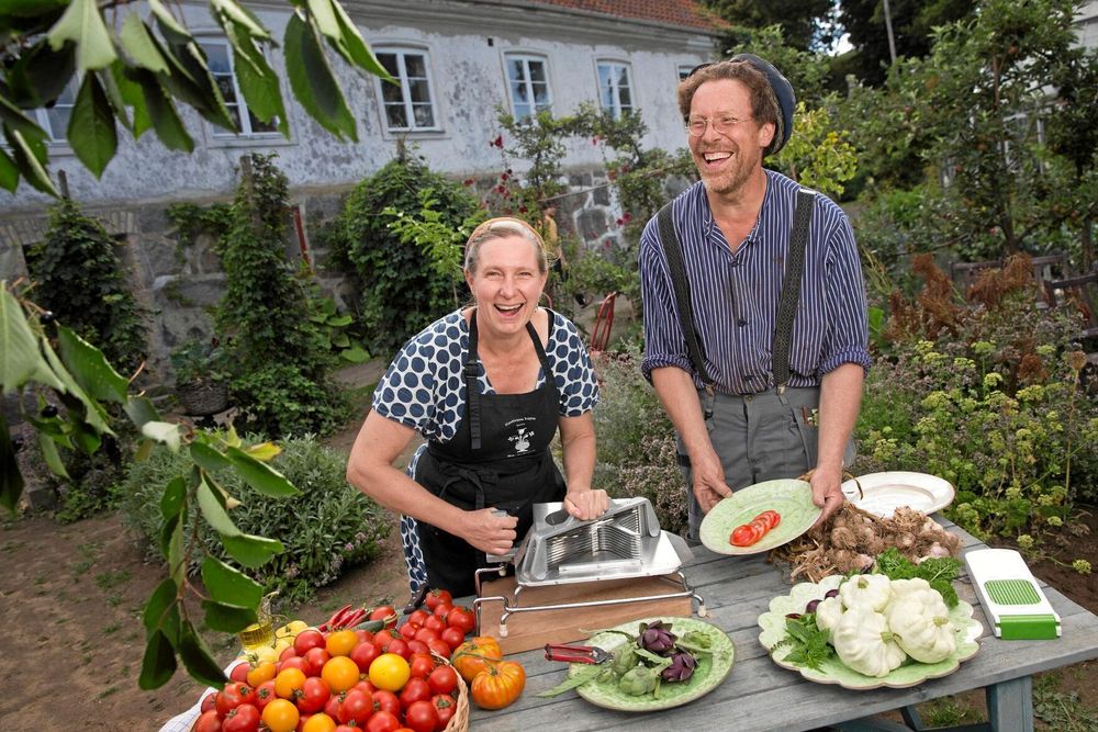 Älskar tomater! Marie och Gustav Mandelmann använder massor av tomater i sin matlagning.