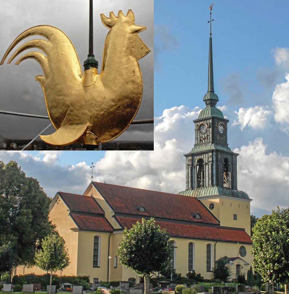 Tuppen i toppen av Älmhults kyrka var den som Lands läsare tyckte var finast.