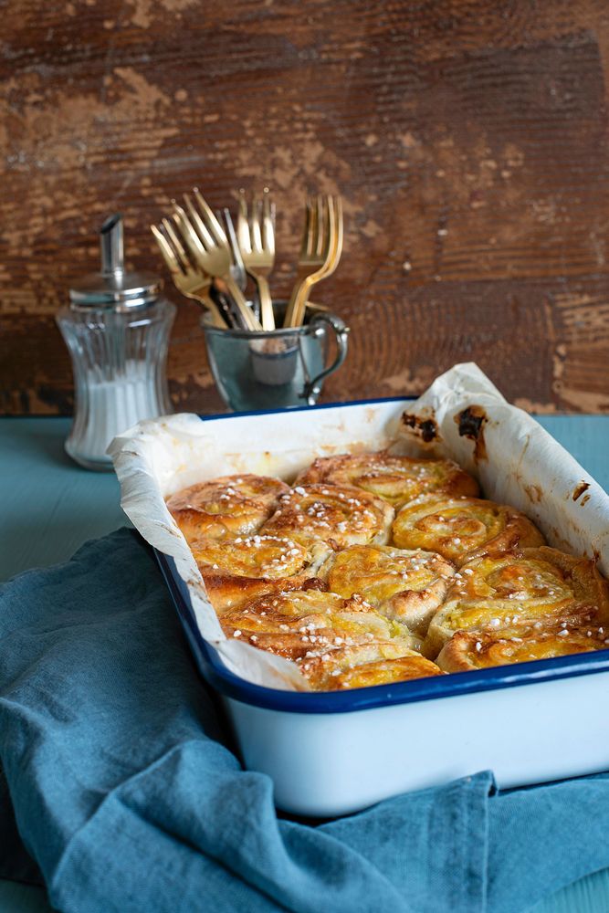 Butterkaka i långpanna.