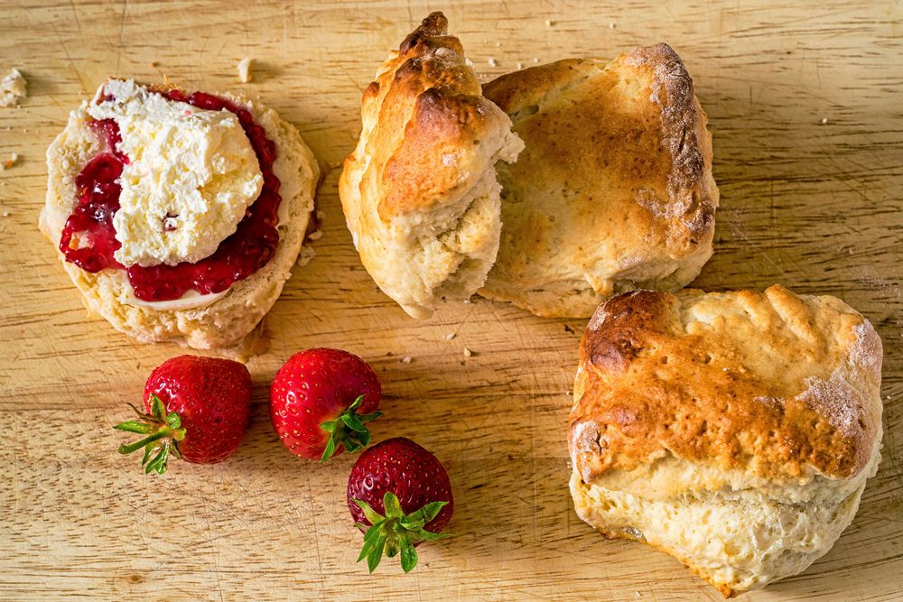 Scones smakar bäst rykande varma.