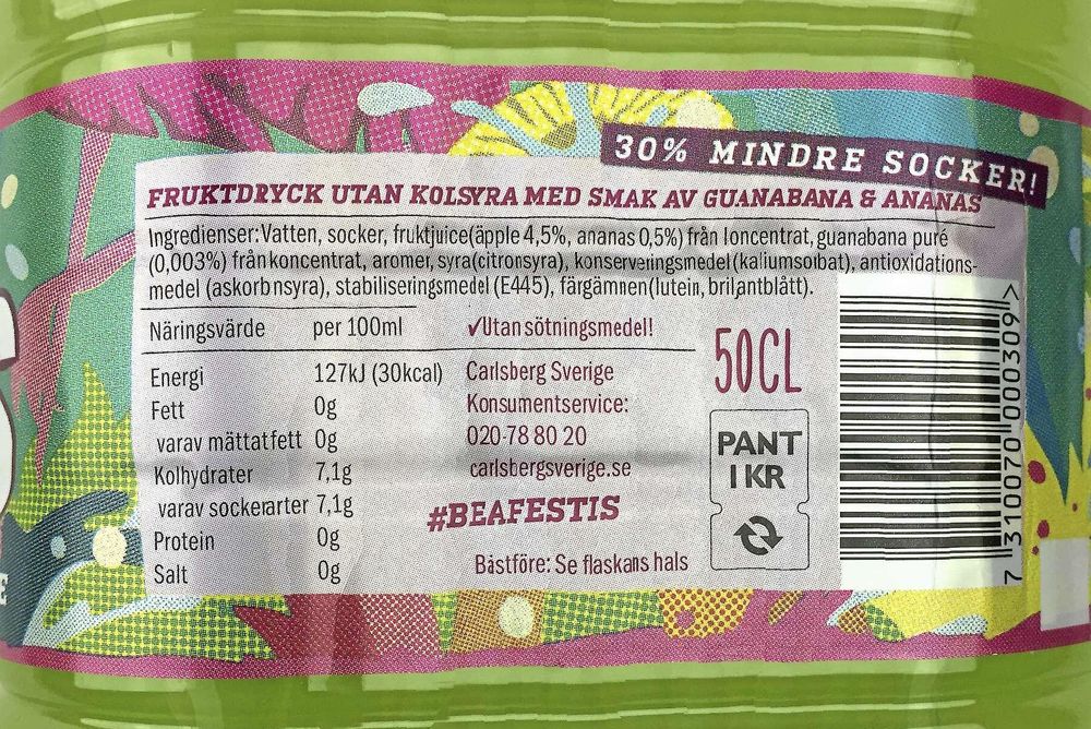 När festisen bara innehåller 0,003 procent guanabana räcker en enda frukt till 66 000 flaskor.