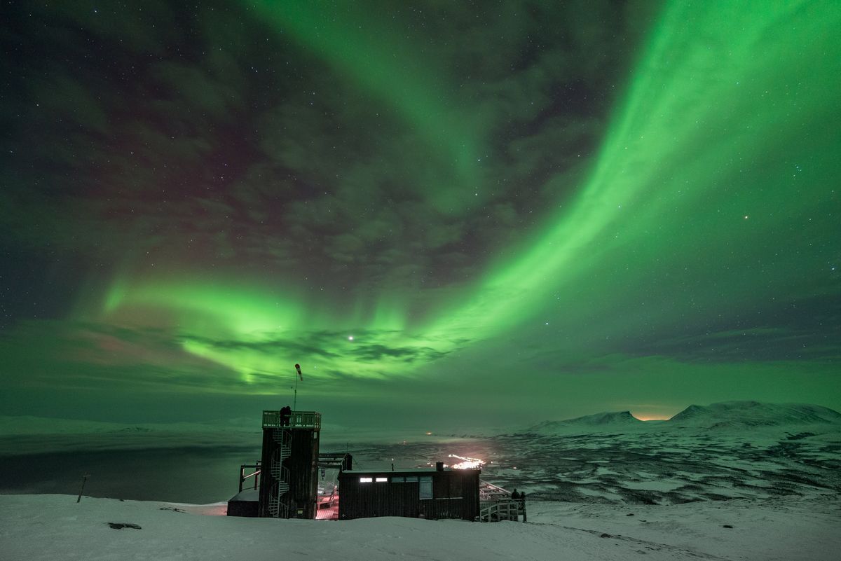 Aurora Sky Station, vid Abisko fjällstation.