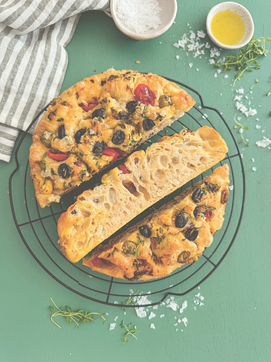 Knådfri focaccia