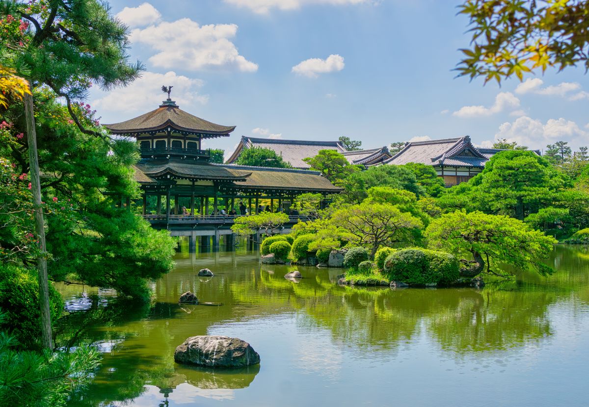 The,Gigantic,Great,Torii,Gate,Of,Heian,Jingu,Shrine,In