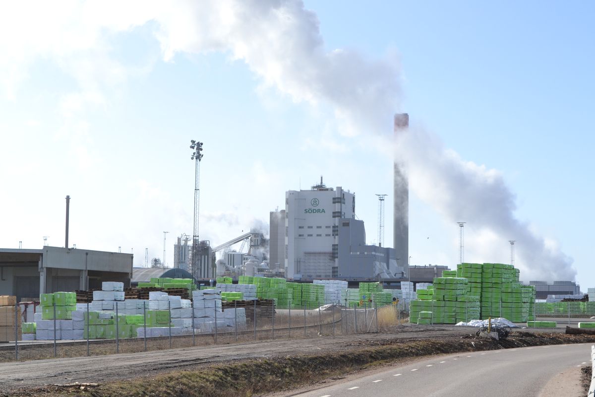 Södras industri i Värö i Halland.