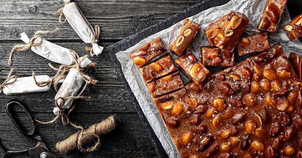 Vaniljkola med saltrostade mandlar, jösses Amalia, vad gott!