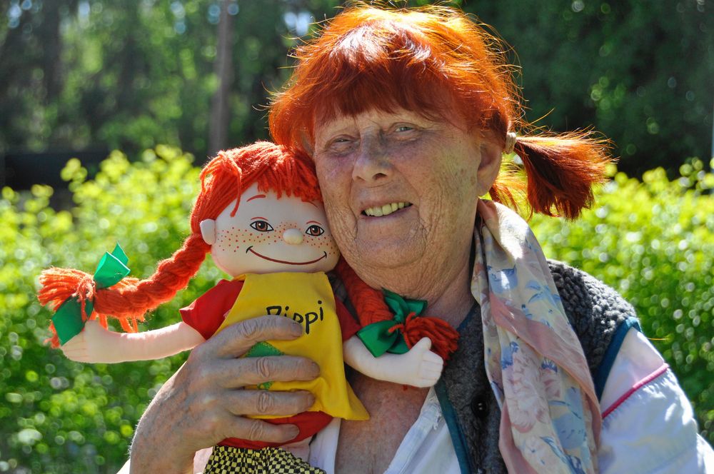 Stark, egensinnig och snäll. Sonja och Pippi har mycket gemensamt. Förutom fräknarna och hårfärgen.