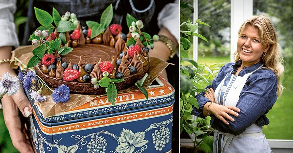 Detta recept är för alla chokladälskare! Men den är mäktig, det brukar räcka med en liten bit, tipsar Hilda Kirkhoff.