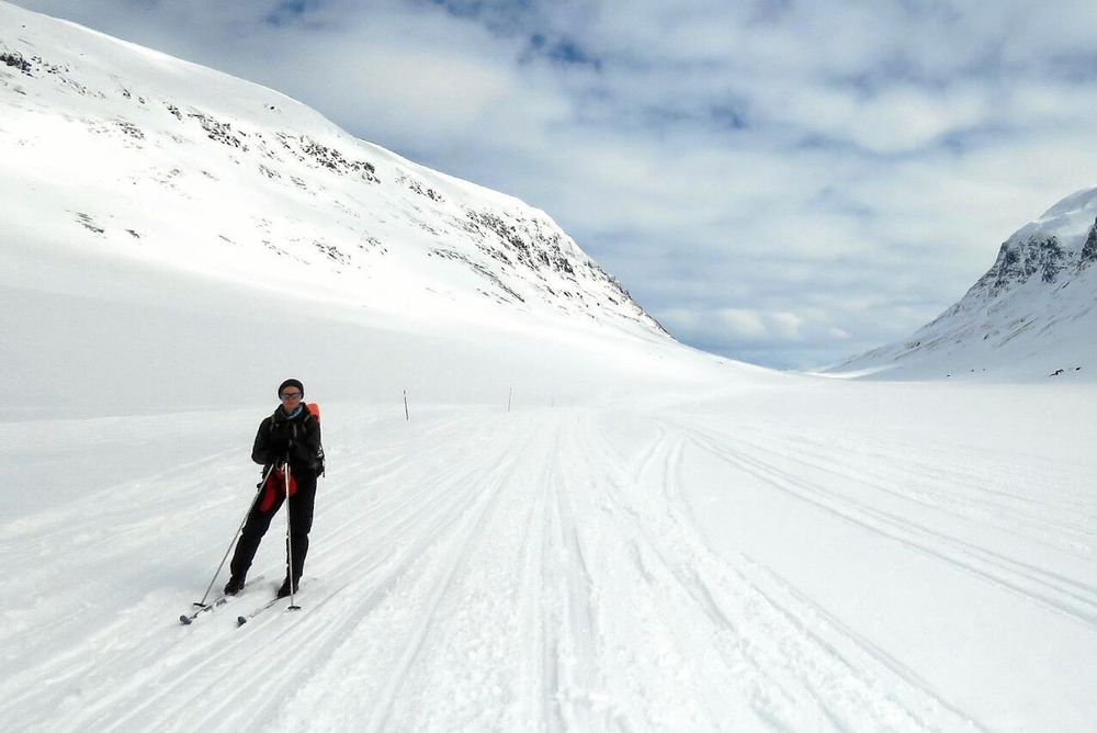 Syterdalen långt upp i Lappland kommer säkert fortsätta att vara snösäker på vintern. Men längre söderut blir det mer osäkert.
