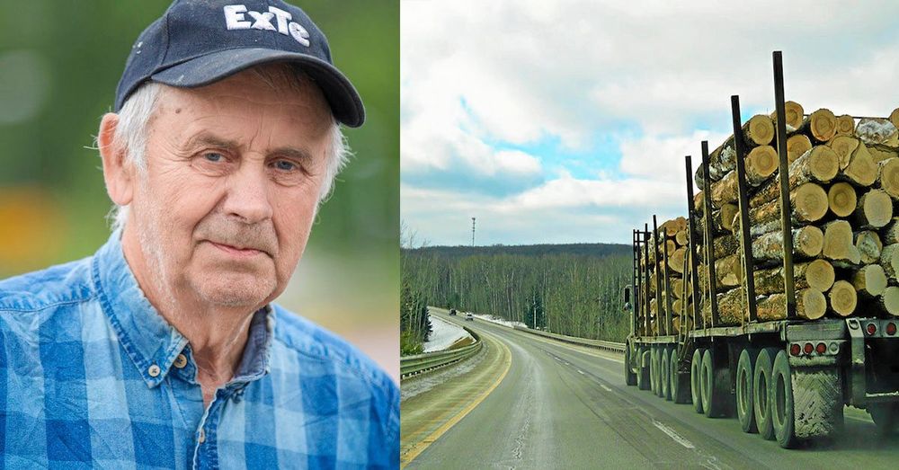 Lars-Görans rådiga agerande räddade 2-åringen från att bli överkörd av hans timmerbil. Häromdagen fick han ett nyinstiftat pris: Stora Ensos säkerhetsinitiativ.
