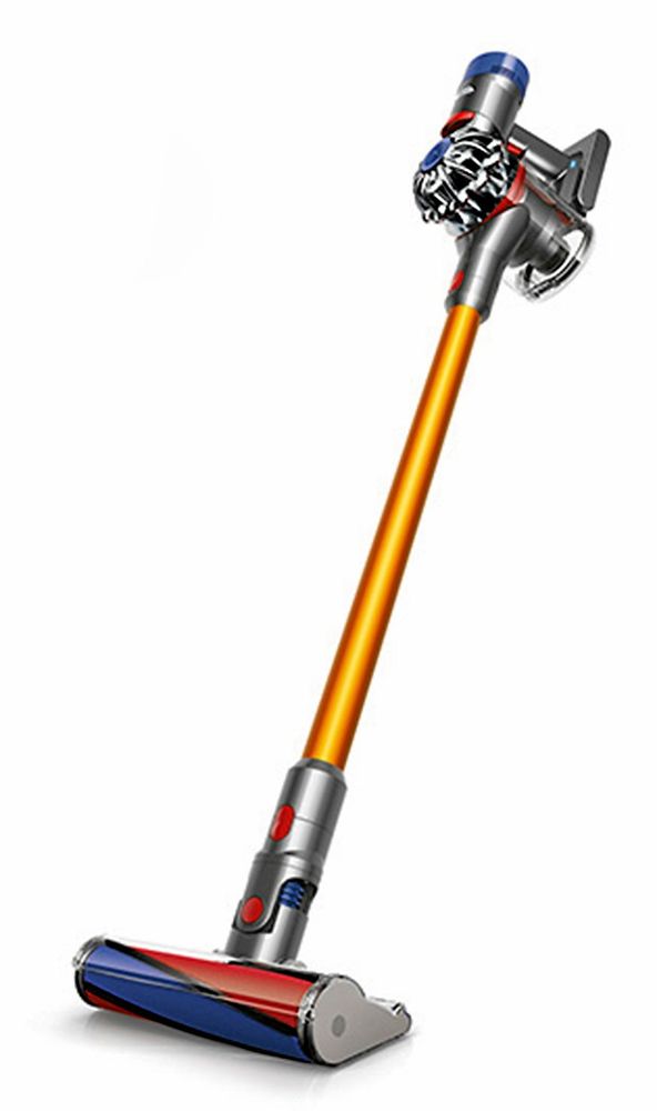 Handhållen dammsugare som suger och borstar på samma gång. Foto: Dyson.