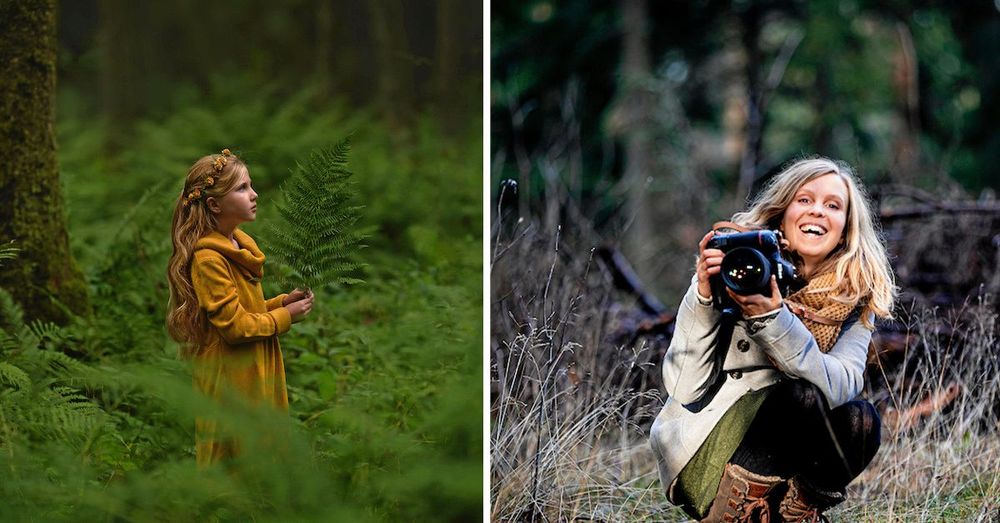 Bland mossar och trolska granskogar har fotografen Maria hittat nisch.