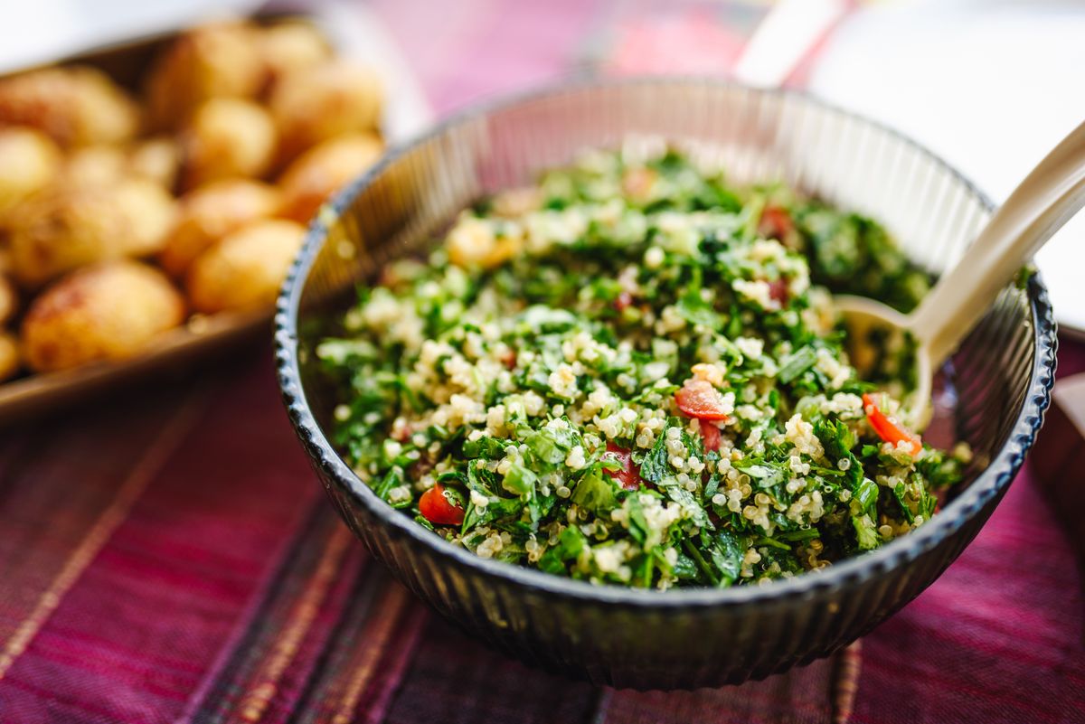 Tabbouleh i skål.