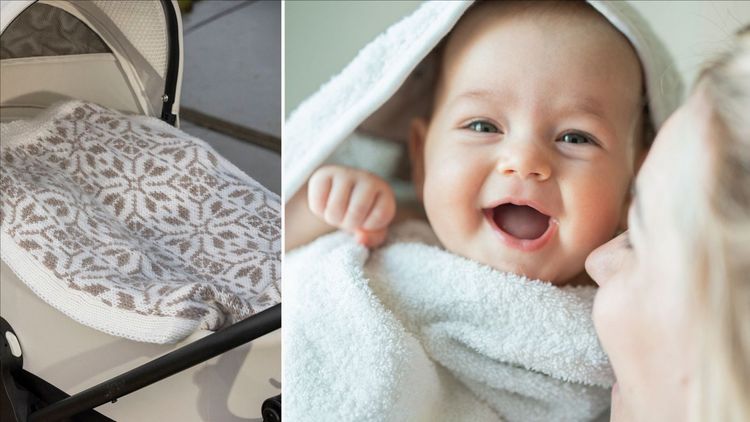 Sticka fina stjärnfilten – perfekt i barnvagnen