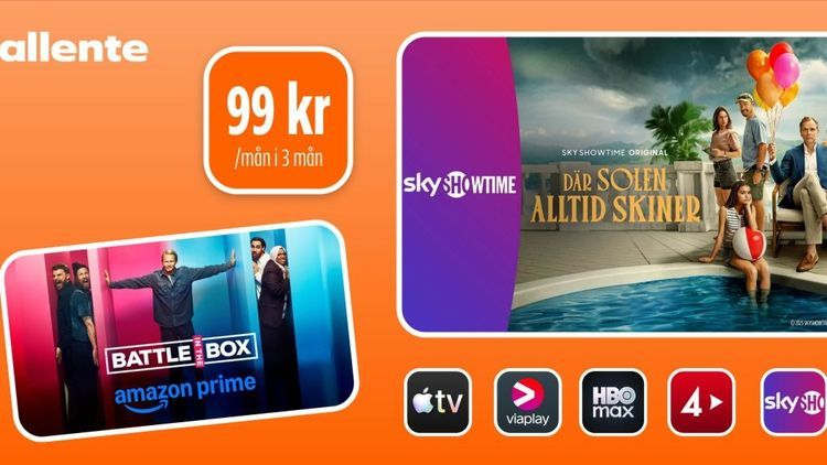 Lucka 21: Allente Stream Flex 2 för 99 kr/mån i 3 månader