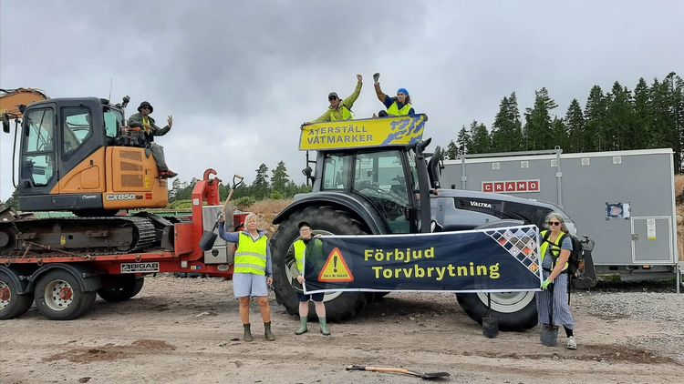 Torvbrytning saboterades med frön