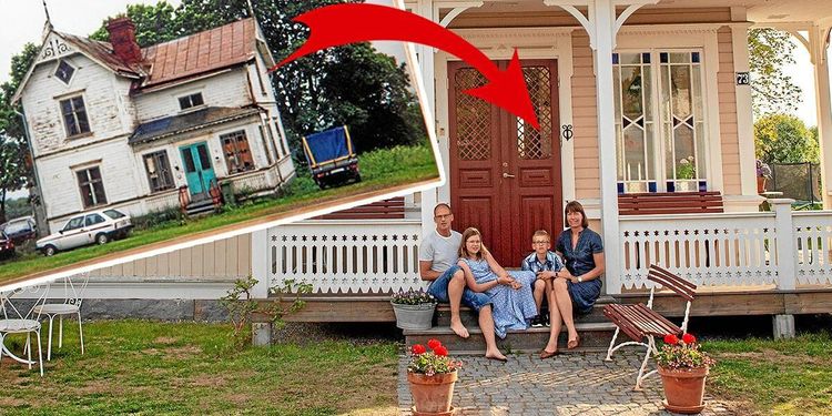 BILDEXTRA: Familjens villa gick från ruckel till drömhem i jugendstil!