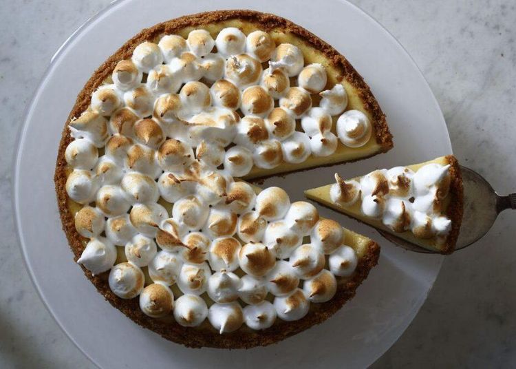 Gudomlig cheesecake med citron och maräng