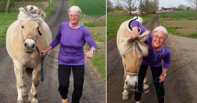 Åsa led av övervikt och ryggsmärtor – nu löptränar hon med sin häst