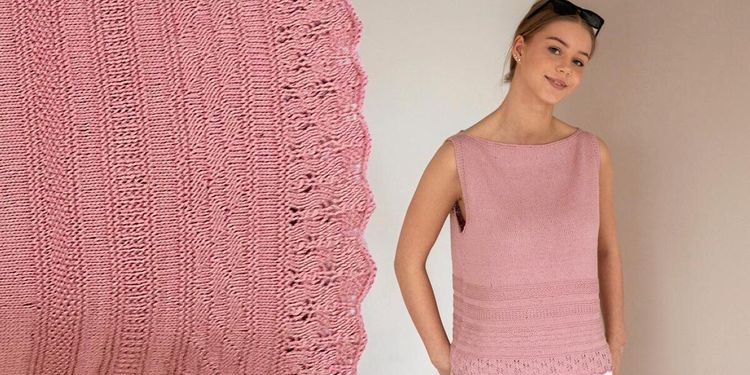 Sticka fint sommarlinne med spets